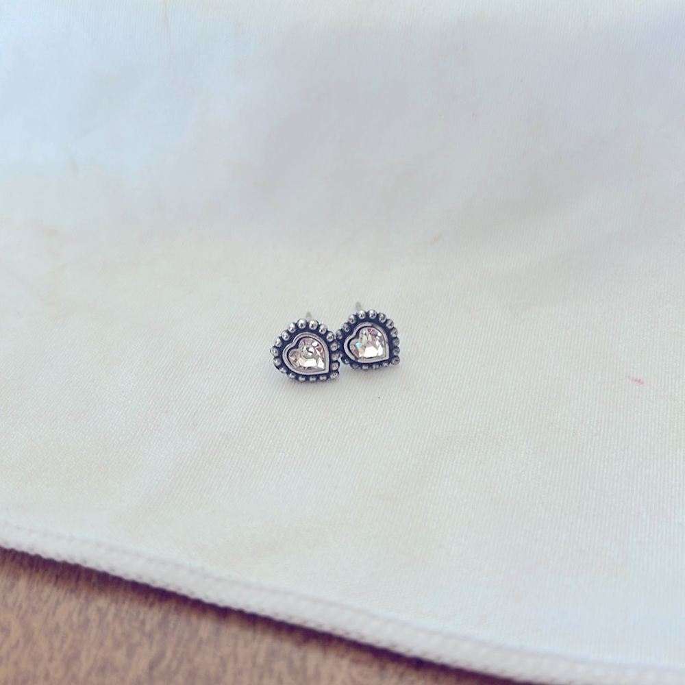 Brighton heart shape post earrings